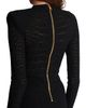 Balmain Balmain Short Sequin Dress in Crocodile Knit - 2
