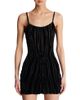 Balmain Balmain Short Strappy Dress in Zebra-Print Velvet - 1