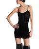 Balmain Balmain Short Strappy Dress in Zebra-Print Velvet - 2