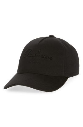 Balmain Balmain Signature Cotton Twill Baseball Cap