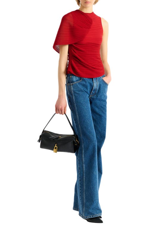 Balmain Balmain Sleeveless asymmetrical viscose top