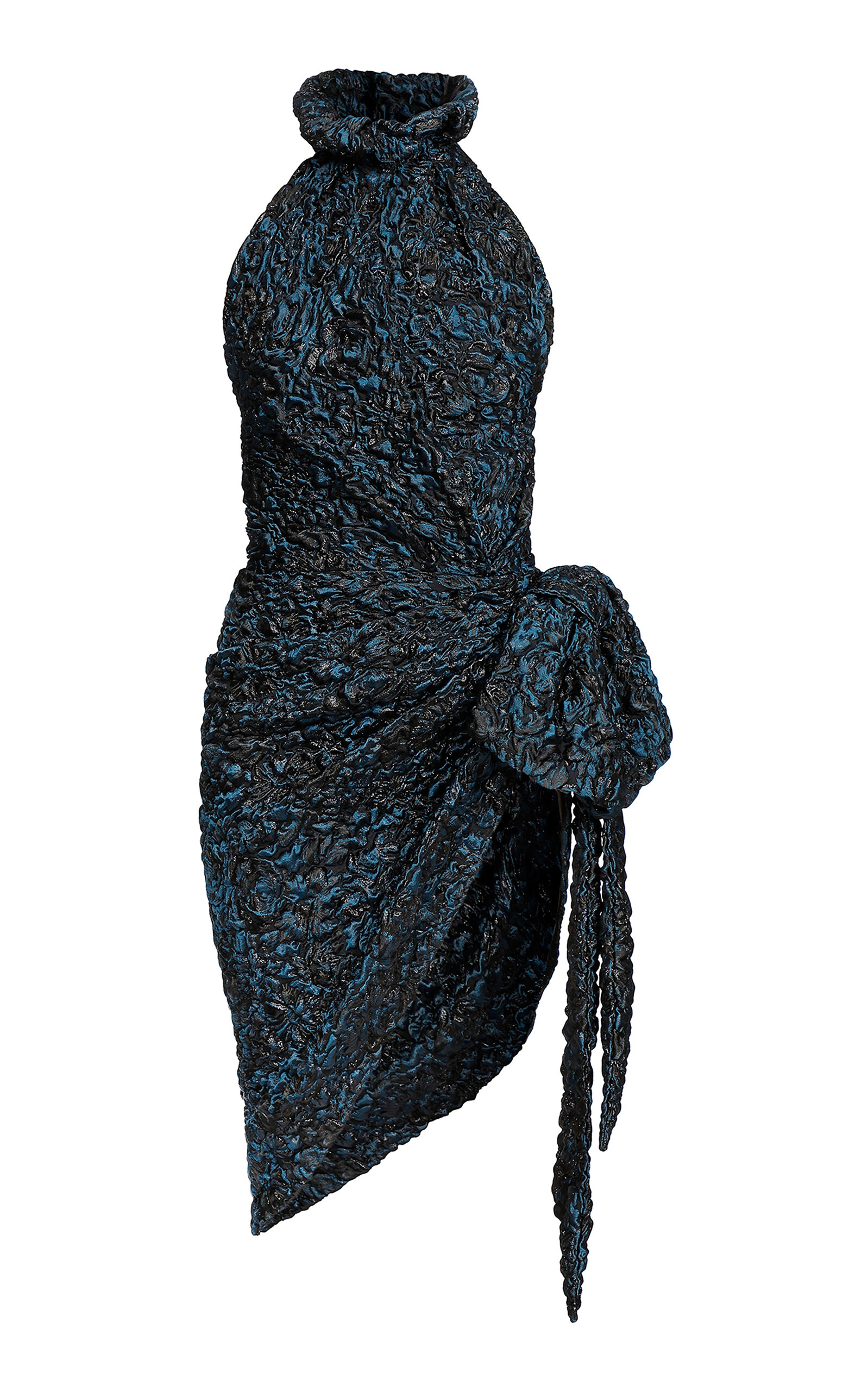 Balmain Balmain Sleeveless Cloque Floral Dress