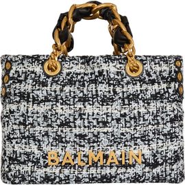 Balmain Balmain Small 1945 Soft tweed tote bag