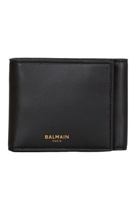 Balmain Balmain Smooth Leather Trifold Wallet