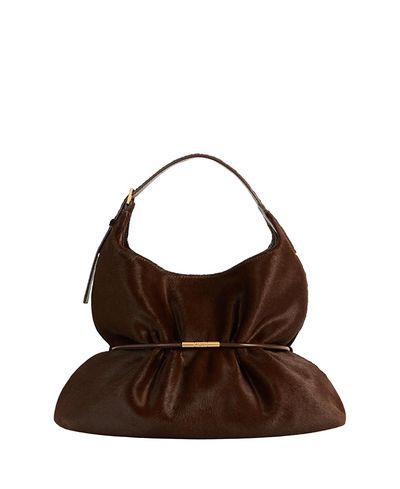 Balmain Balmain Sphynx Medium Bag in Pony-Effect Leather