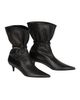 Balmain Balmain Sphynx Smooth Leather Ankle Boots - 1