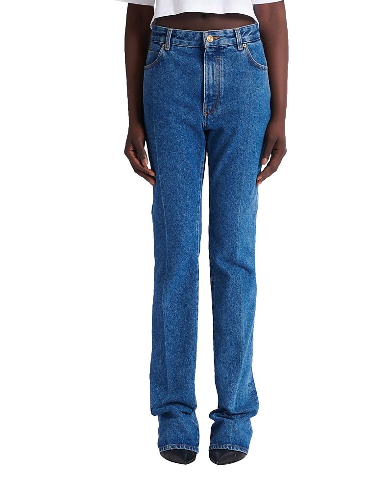 Balmain Balmain Straight-Leg Denim Jeans in Blue