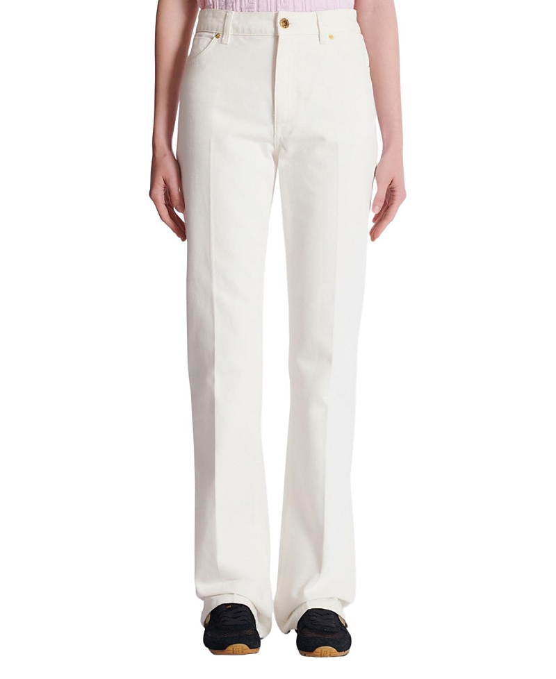 Balmain Balmain Straight-Leg Denim Jeans in White