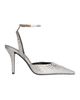 Balmain Balmain Strappy Satin Courts with Crystals - 4
