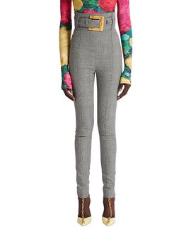 Balmain Balmain Stretch Trousers in Prince of Wales Jacquard