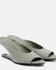 Balmain Balmain Suede cutout wedge mules - 1