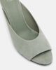 Balmain Balmain Suede cutout wedge mules - 5
