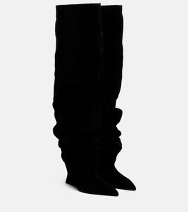 Balmain Balmain Suede over-the-knee boots