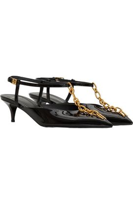 Balmain Balmain Sync chain kitten slingbacks