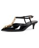 Balmain Balmain Sync Chain Kitten Slingbacks Noir - 1