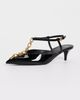 Balmain Balmain Sync Chain Kitten Slingbacks Noir - 2