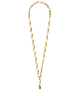 Balmain Balmain Sync Golden Brass Long Necklace