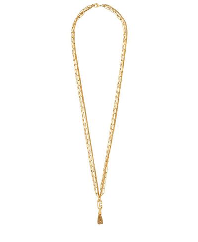 Balmain Balmain Sync Golden Brass Long Necklace