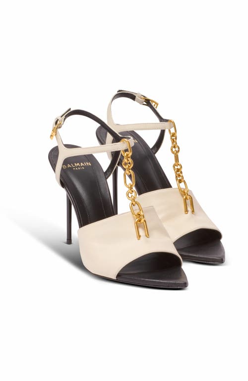 Balmain Balmain Sync Leather Sandals With Heel