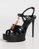 Balmain Balmain Sync Platform Sandals In Patent Lambskin 0PA Noir - 2