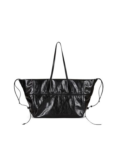Balmain Balmain Track Zips Calfskin Tote Bag