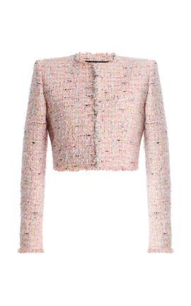 Balmain Balmain Tweed Cropped Spencer Jacket