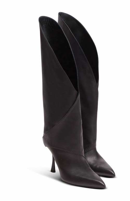 Balmain Balmain Twist Heeled Leather Boots