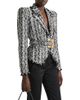 Balmain Balmain Two-Tone Tweed Belted Jacket - 1