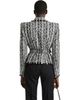 Balmain Balmain Two-Tone Tweed Belted Jacket - 2