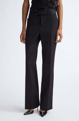 Balmain Balmain Virgin Wool Grain de Poudre Tailored Trousers