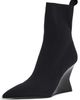 Balmain Balmain Wedge Knit Ankle Boots Noir - 1