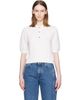 BALMAIN BALMAIN White 3-Button Quilted Polo - 1