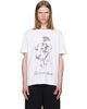 BALMAIN BALMAIN White 'Balmain Flower' Print T-shirt - 1