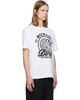 BALMAIN BALMAIN White 'Balmain' Quilted Flock T-shirt - 2