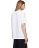 BALMAIN BALMAIN White 'Balmain' Quilted Flock T-shirt - 3