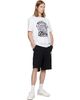 BALMAIN BALMAIN White 'Balmain' Quilted Flock T-shirt - 4
