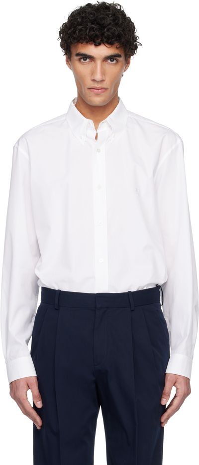 BALMAIN BALMAIN White Cotton Poplin Shirt