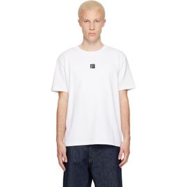 BALMAIN BALMAIN White Embroidered Logo T-shirt