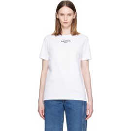 BALMAIN BALMAIN White 'Givenchy Paris' Print T-shirt