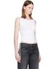 BALMAIN BALMAIN White Jersey Draped Top - 2