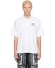 BALMAIN BALMAIN White Printed 'Balmain Vine' Polo - 1
