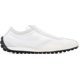BALMAIN BALMAIN White Racing Low Sneakers