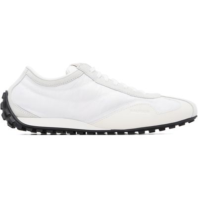 BALMAIN BALMAIN White Racing Low Sneakers