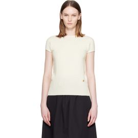 BALMAIN BALMAIN White Short Sleeve Cashmere Sweater