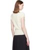 BALMAIN BALMAIN White Short Sleeve Cashmere Sweater - 3