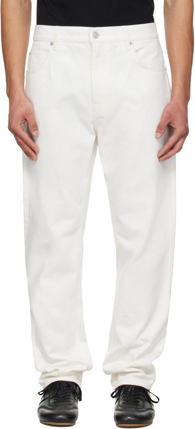 BALMAIN BALMAIN White Straight-Cut Jeans