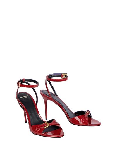 Balmain Balmain Women's Anthem Sandals in Smooth Calfskin Leather