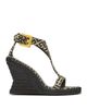 Balmain Balmain Women's Anthem Wedge Espadrilles in Monogram Jacquard - 3