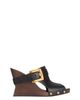 Balmain Balmain Women's Anthem Wedge Smooth Leather Mules - 3