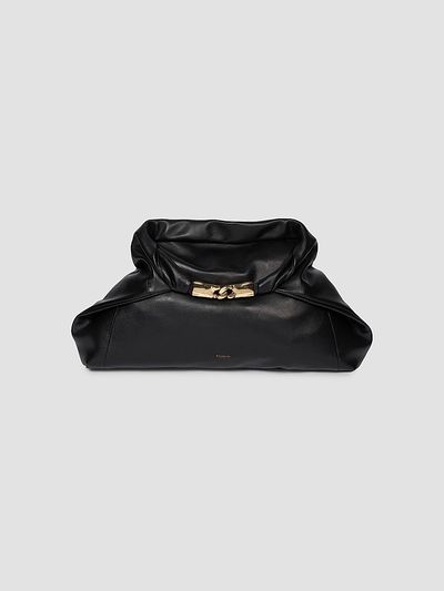 Balmain Balmain Women's Dinner At 8 Medium Leather Clutch